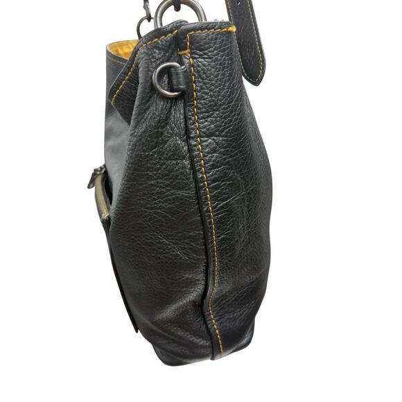 COACH 1941 Duffle Bag in Black Pebble Leather Crossbody Satchel No DF-50115 - Picture 8 of 16